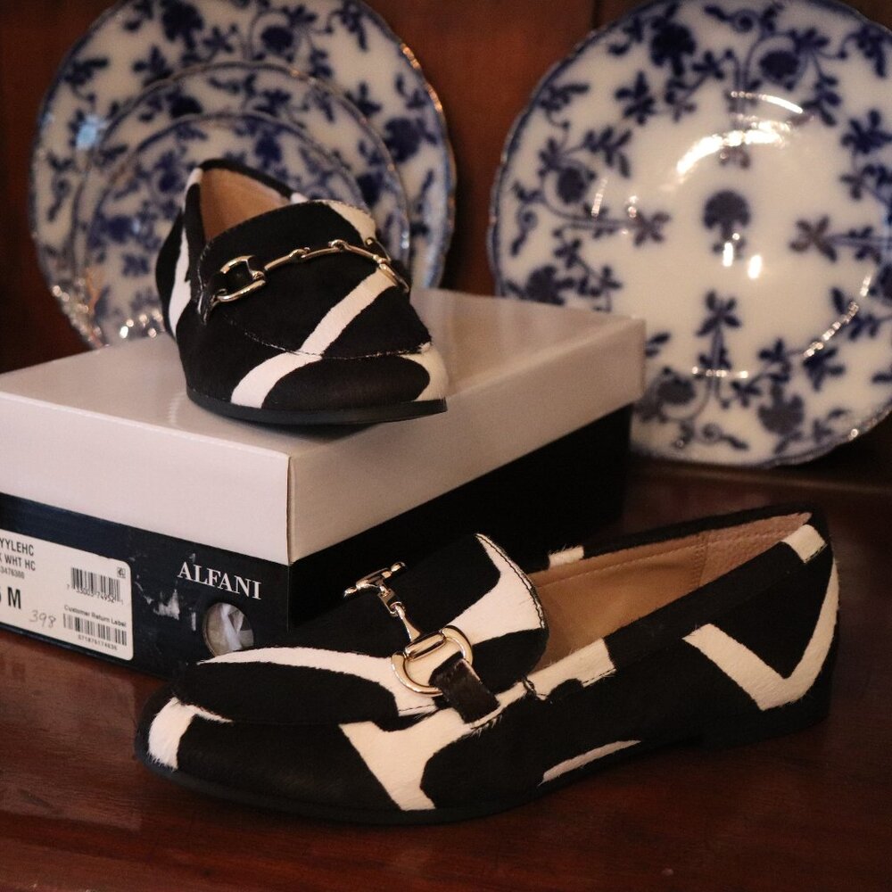 Alfani Gayle Loafer 6M Calf Hair